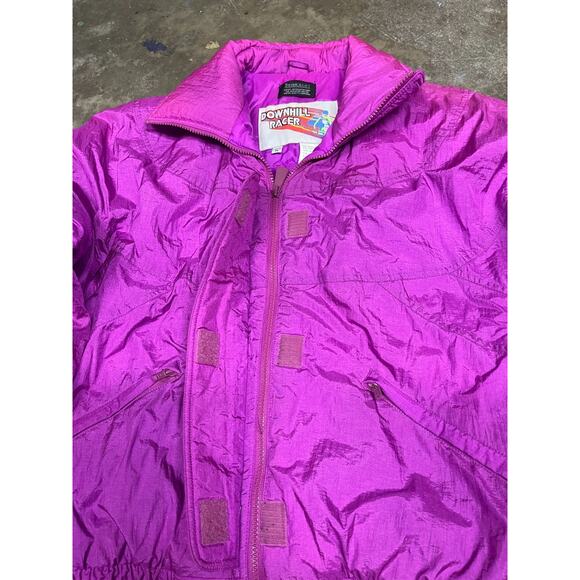Downhill Racer Thermoloft Insulated Puffer Womens Purple Zip Up Jacket Size M - Picture 2 of 4